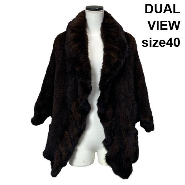 ◇ デュアルビュー DUAL VIEW ミンクファーコート ケープコート