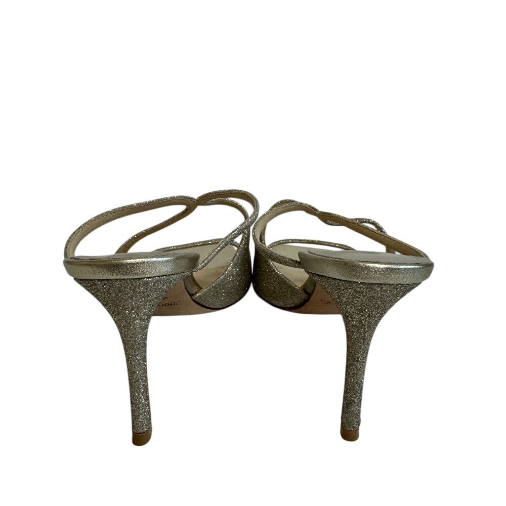 JIMMY CHOO ジミーチュウ グリッター ミュール - メルカリ