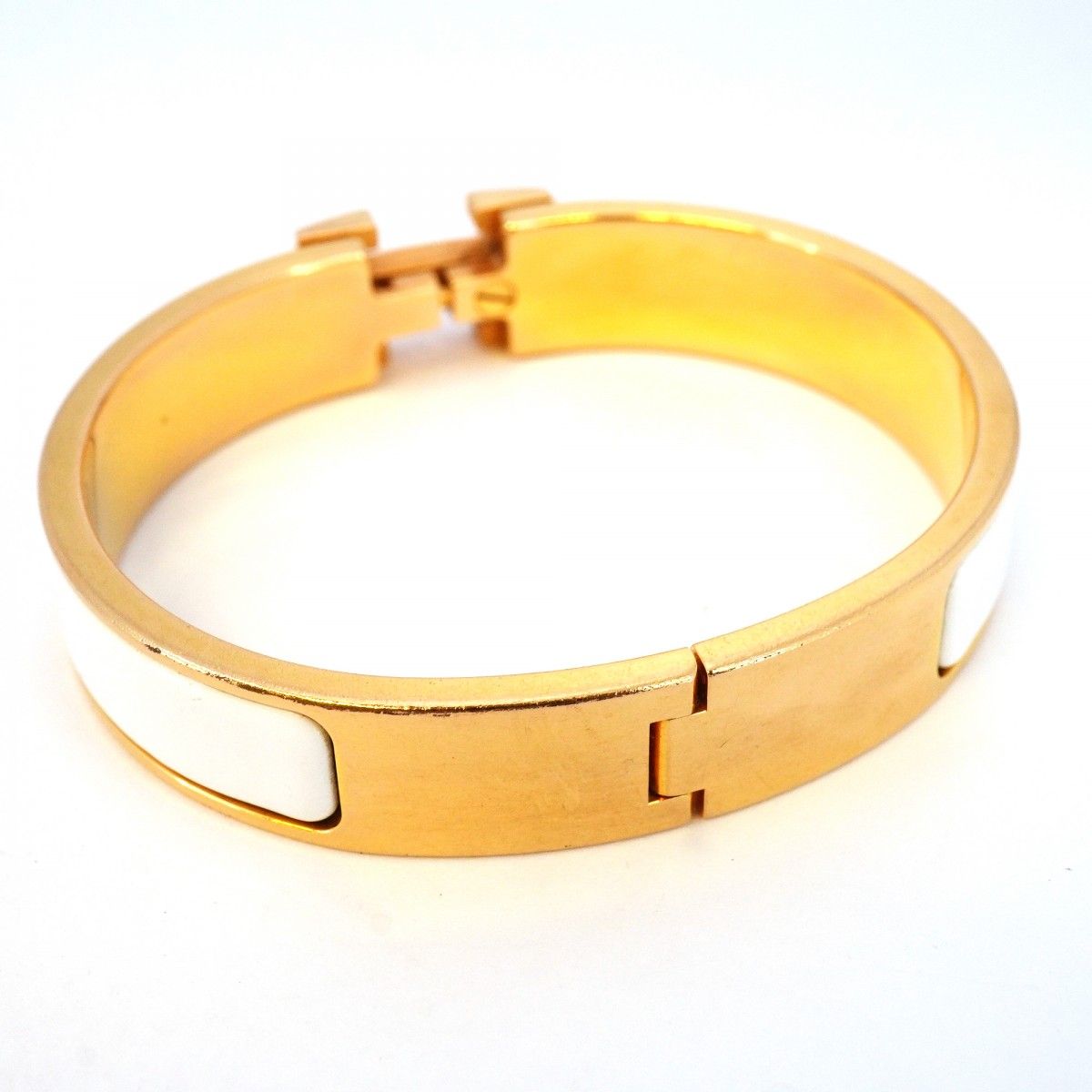 6jab0567】エルメス バングル クリッククラックPM GPメッキ ゴールド