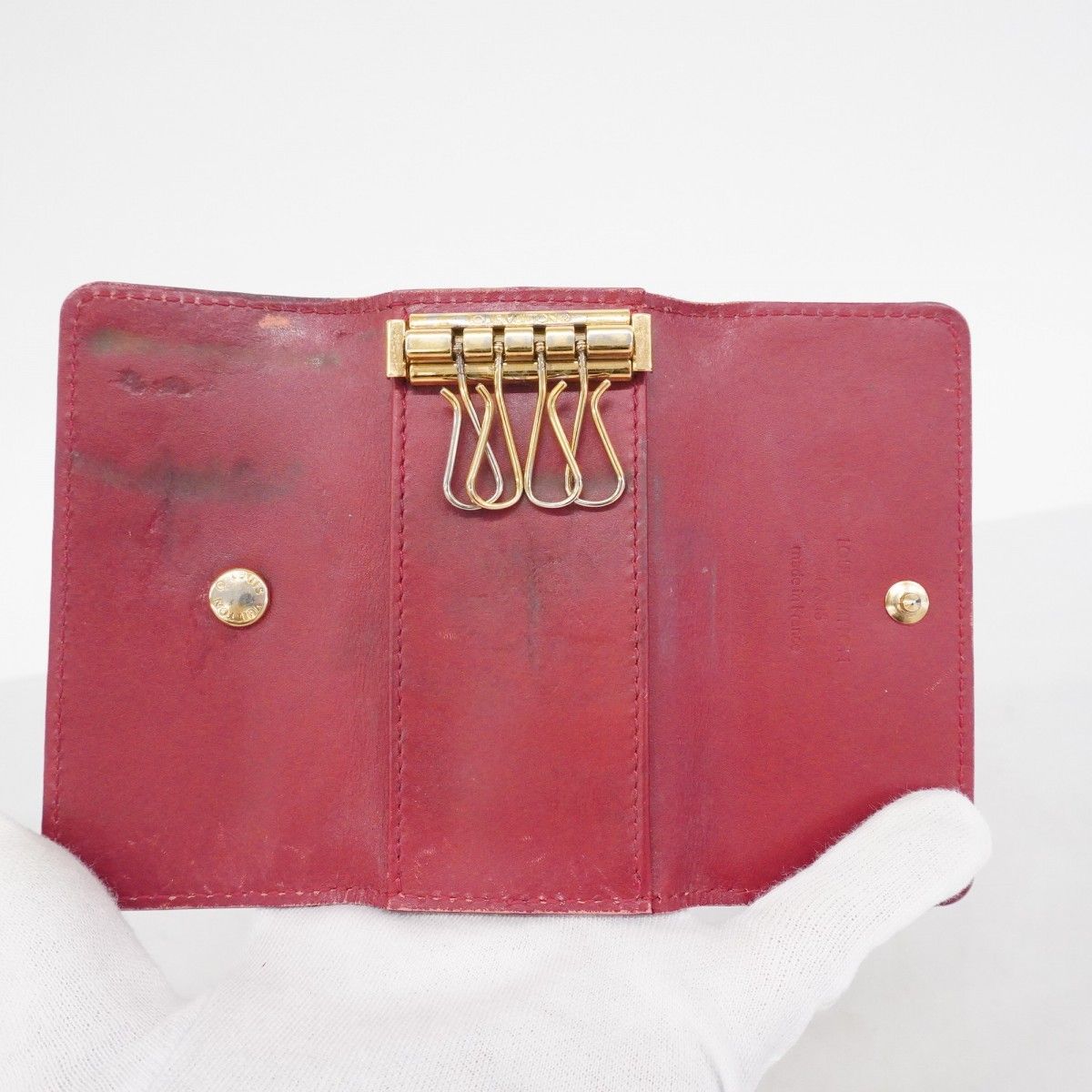 6ba0130-k】ルイヴィトン キーケース ヴェルニ ミュルティクレ4 M91976