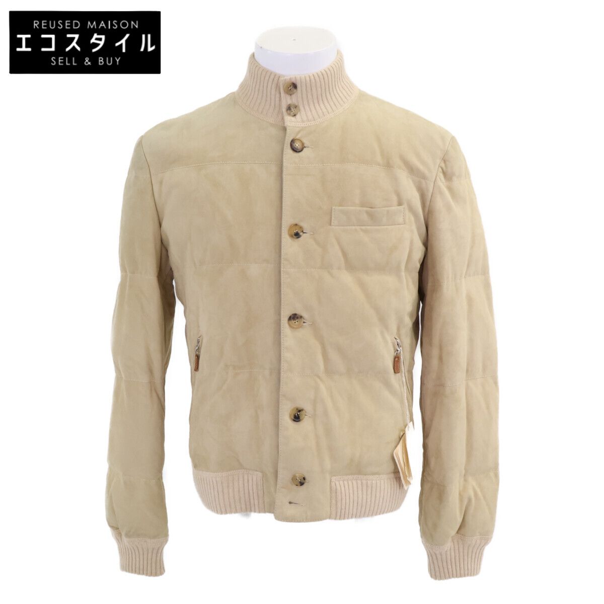 BRUNELLO CUCINELLI ブルネロクチネリ スエード 裏地カシミヤ ジップ