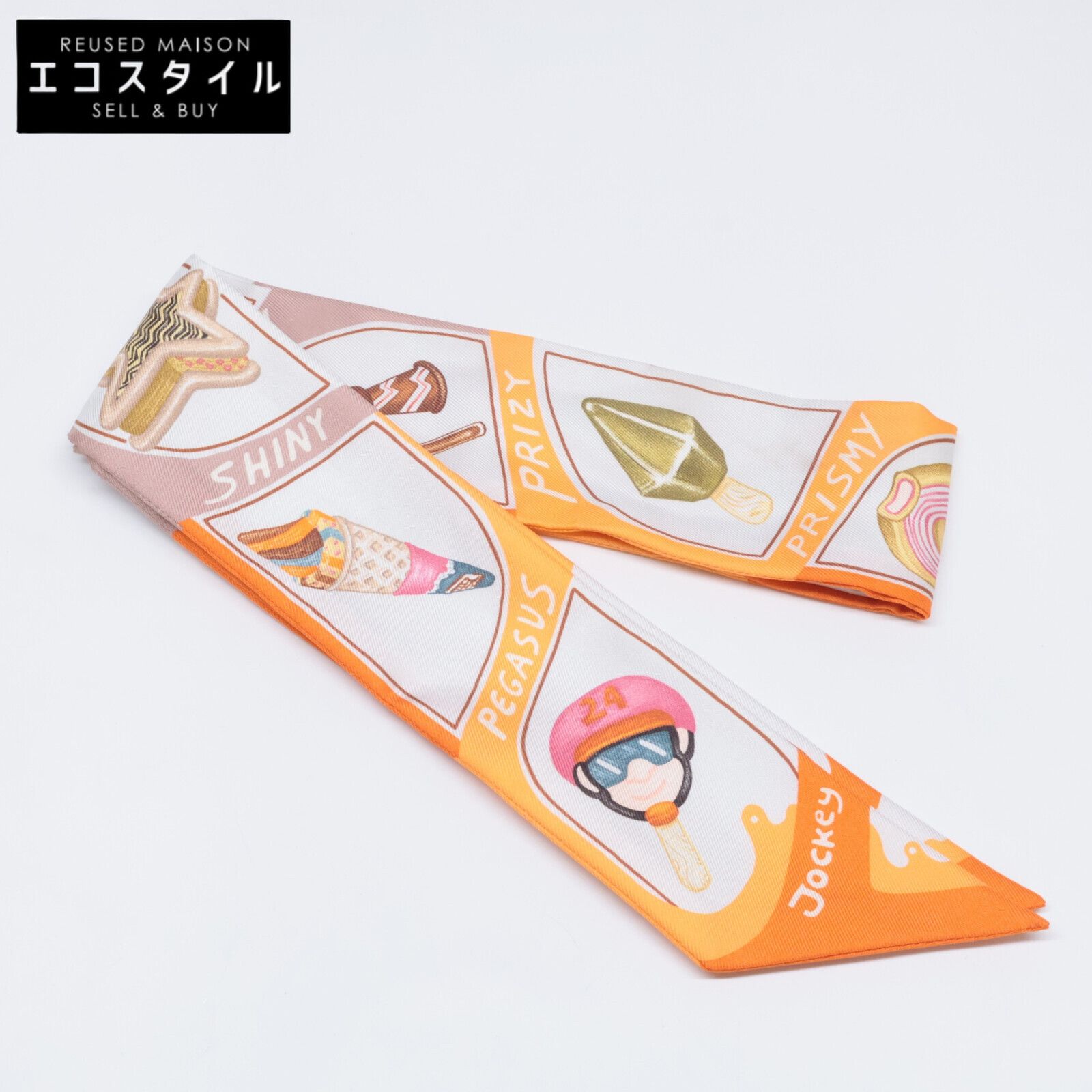 HERMES エルメス Funny Ice Cream ファニー アイスクリーム シルク