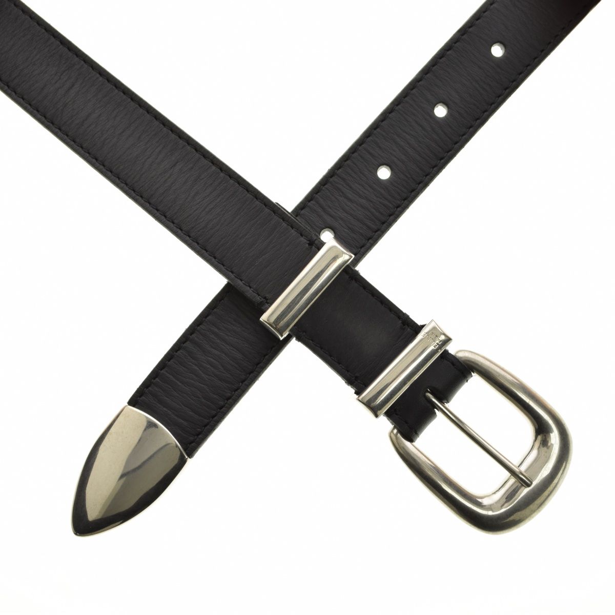 CELINE】45BBX3ACI.38SI.95 ミディアム 25MM ウエスタンベルト