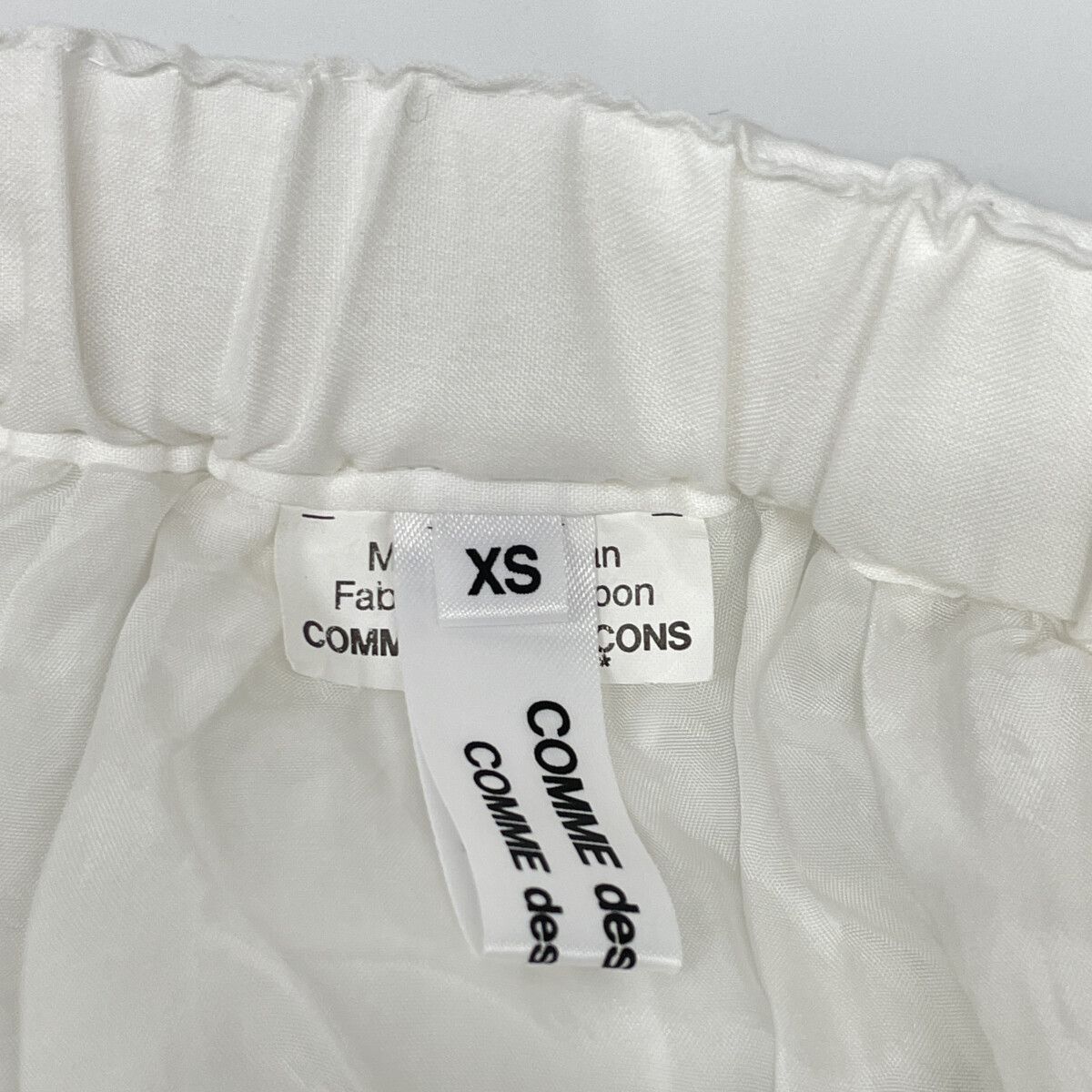 COMMEdesGARCONS コムデギャルソン ﾎﾜｲﾄ RA-S005 ﾌﾟﾘﾝﾄﾃﾞｻﾞｲﾝ 切替