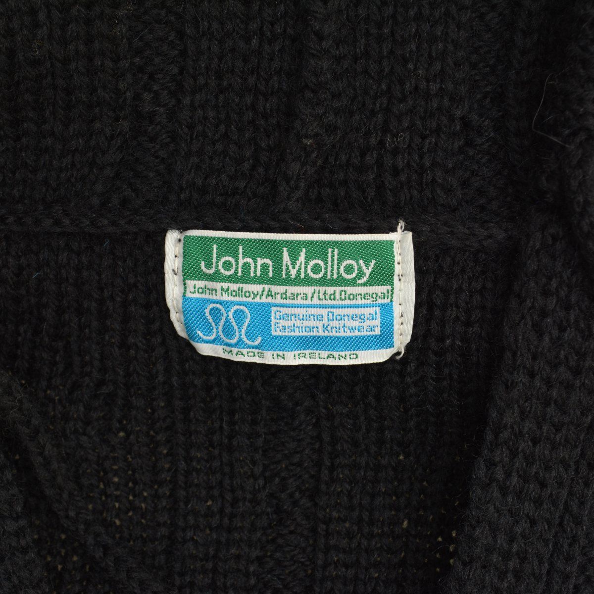 新品 タグ付 アイルランド製 ジョンモロイ リネン コットン ニット ベスト Johnmolloy】アイルランド製 フード付き アラン ロングニットベスト