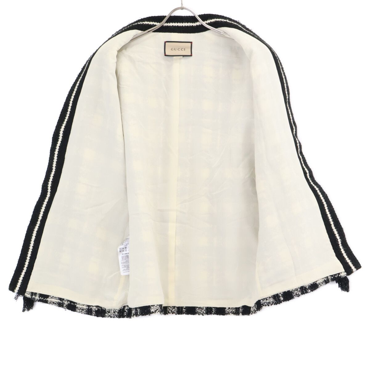 GUCCI グッチ 美品 643297 ツイード ジャケット 38 - メルカリ