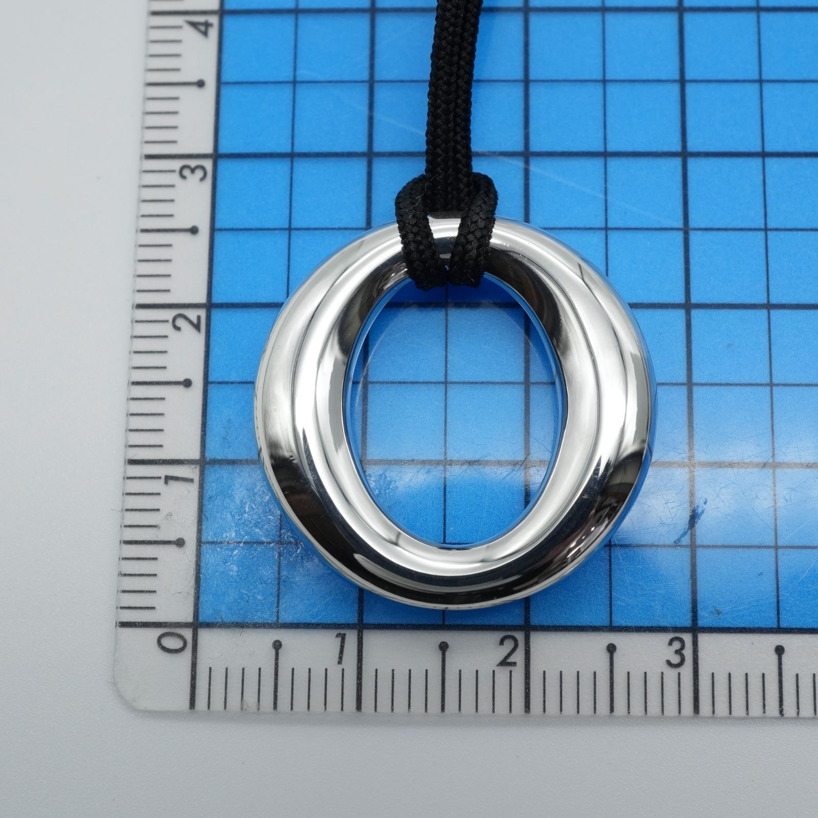 極美品 ティファニー セビアナ シルクコード ネックレス/25-3083