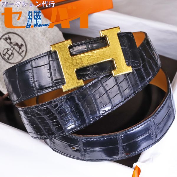 本物 極上品 エルメス 最高級ポロサスクロコダイルレザー マルトレ