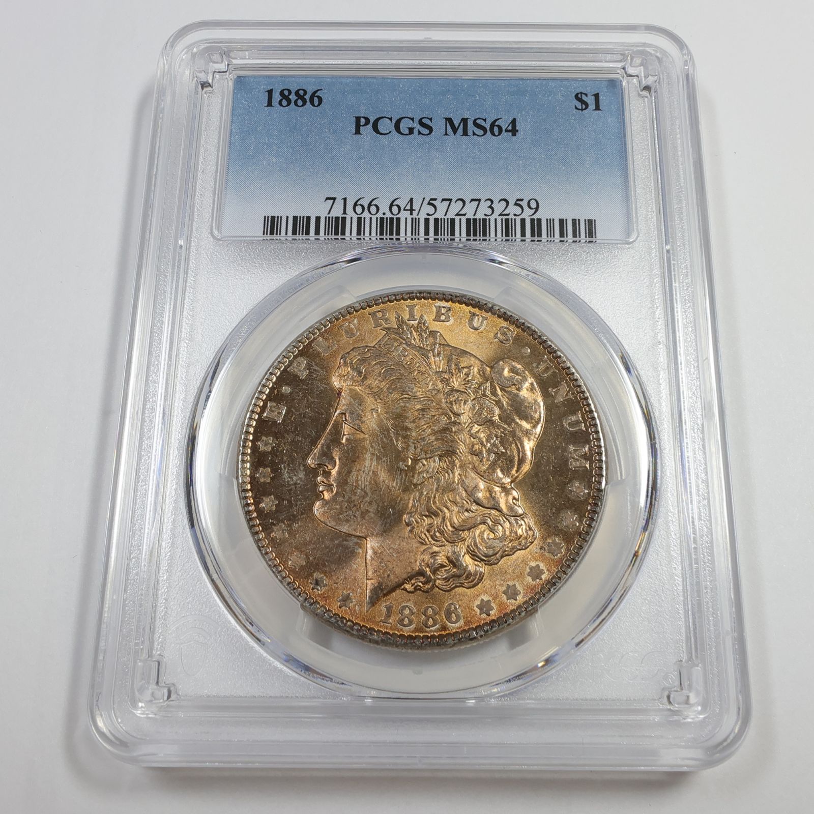 1886年 P PCGS MS64 - Nicely Td シルバー モルガン ダラー 1ドル