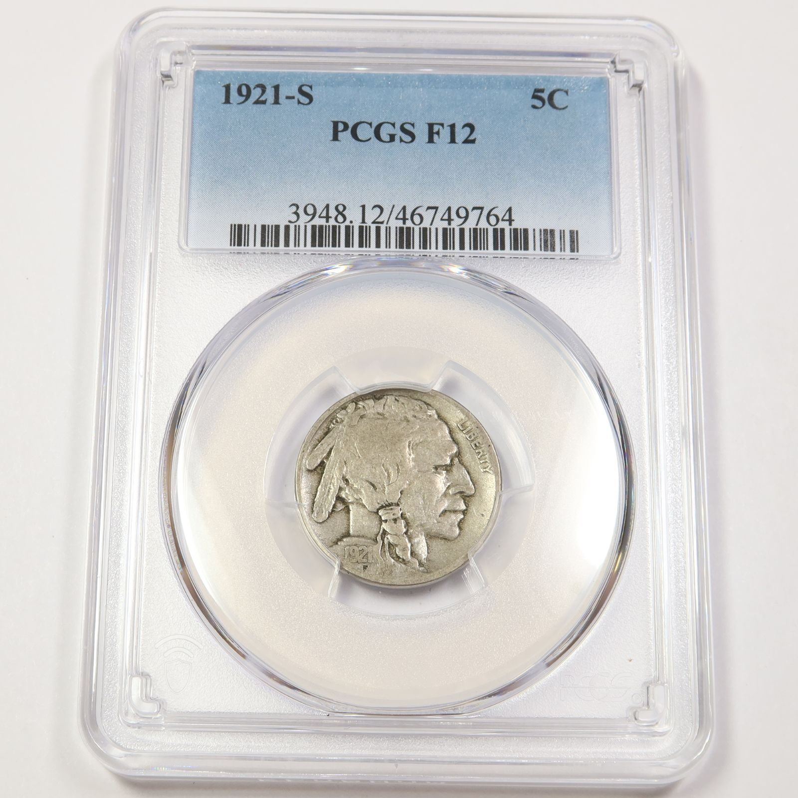 1921 S PCGS F12 - バッファローニッケル - 5セントコイン - メルカリ