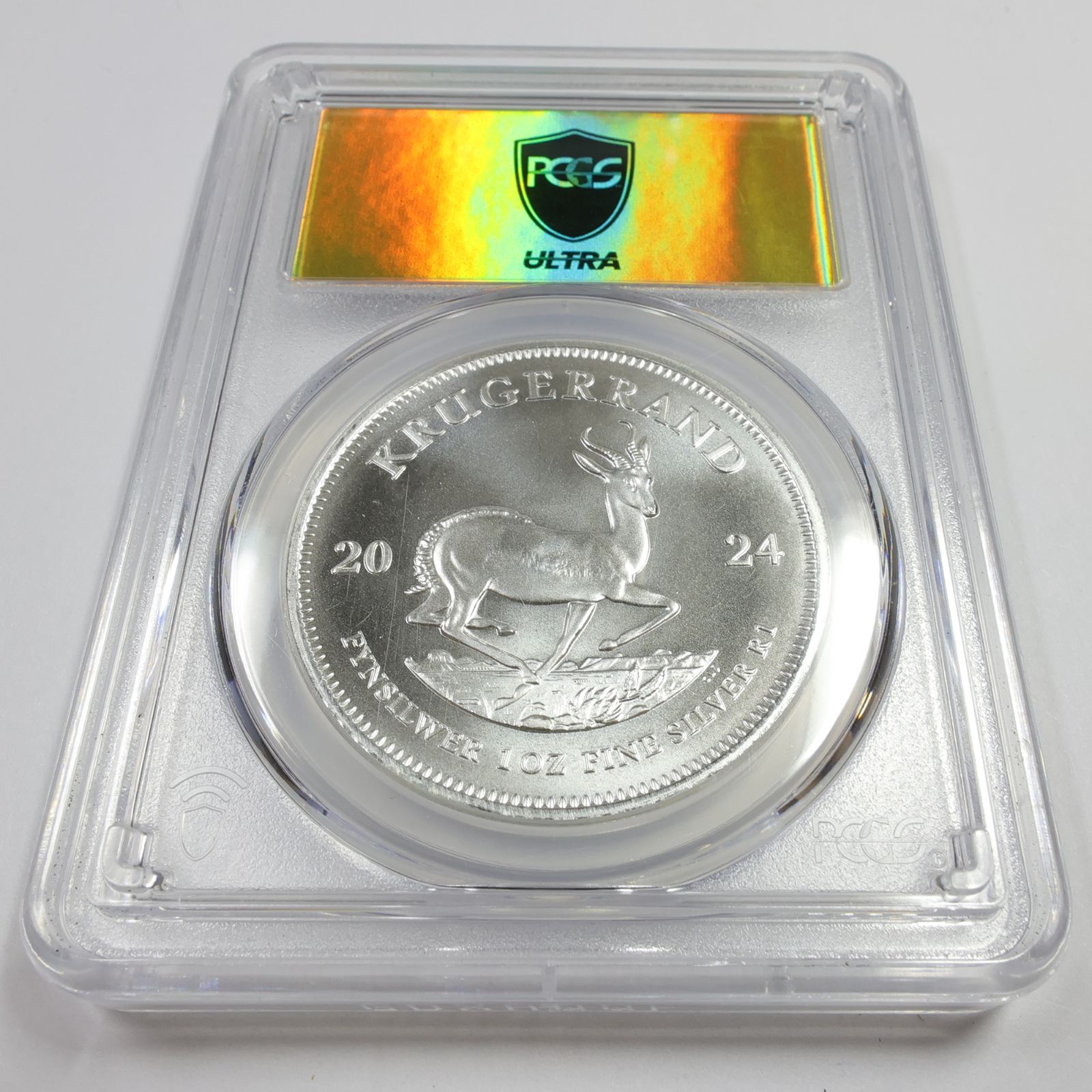 2024 PCGS ウルトラゴールド MS70 南アフリカ 1オンス シルバー
