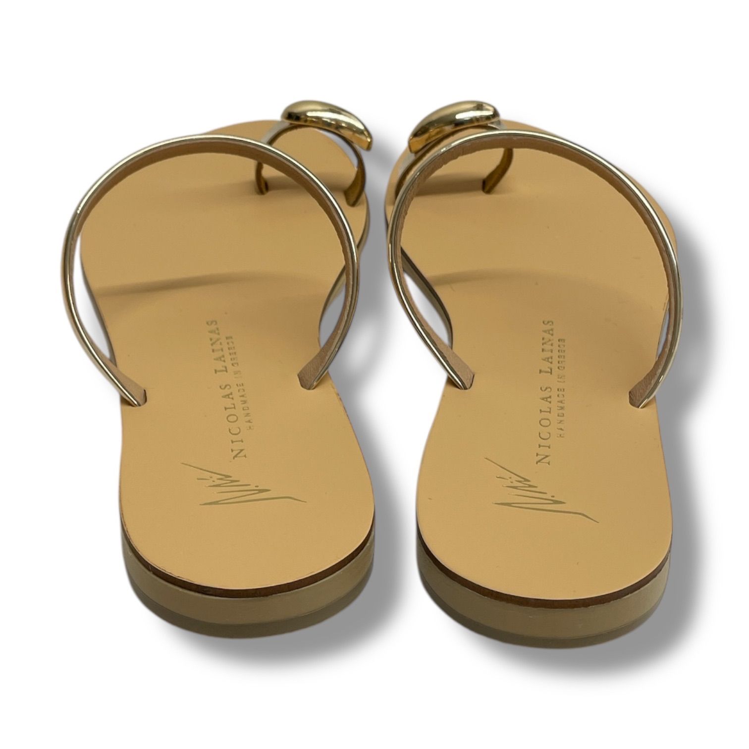 新品 箱付 未使用 NICOLAS LAINAS ニコラスライナス NATURAL SANDAL