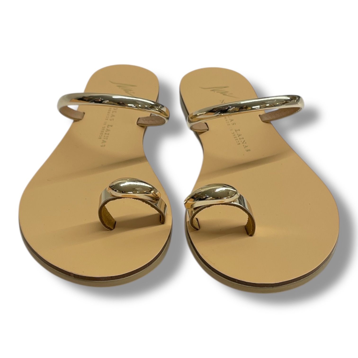新品 箱付 未使用 NICOLAS LAINAS ニコラスライナス NATURAL SANDAL