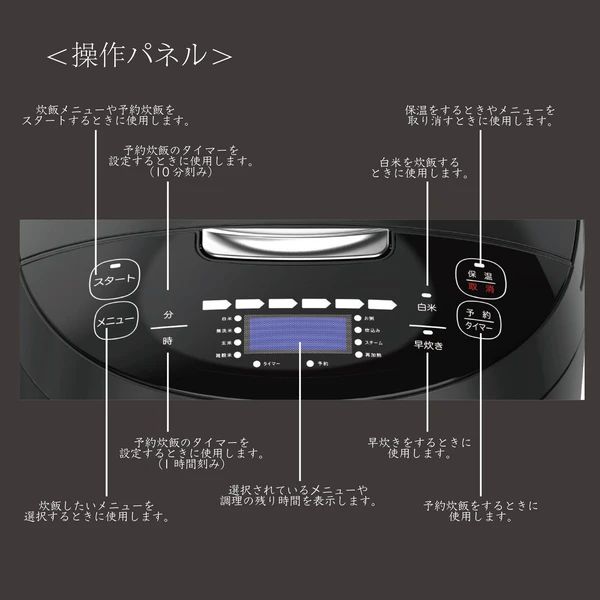 ROOMMATE 一升炊き炊飯器 加楽炊き RM-223H - メルカリ