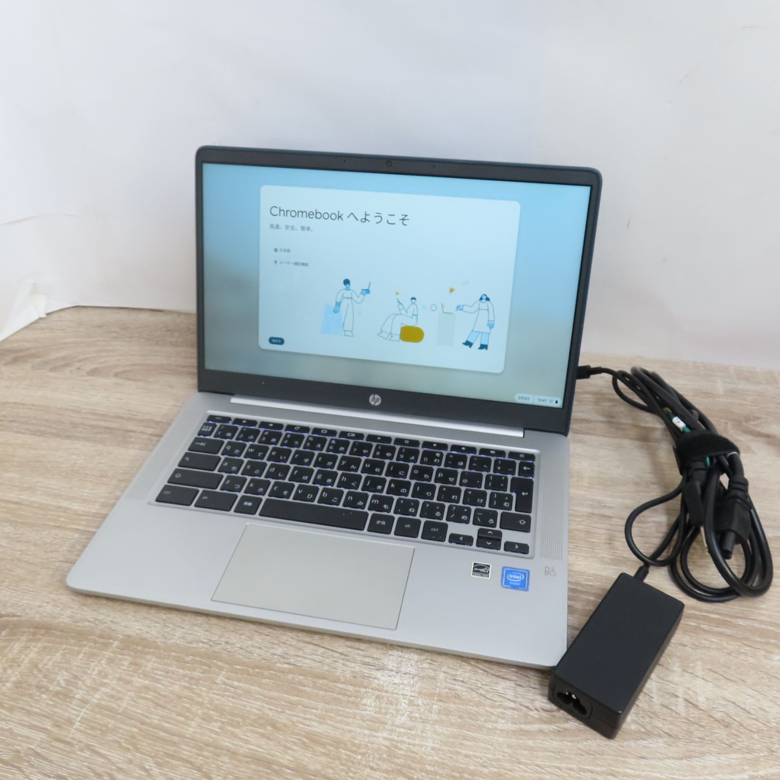 HP Chromebook　14a-na0004tuブルー　14インチ　中古美品 HP Chromebook 14a-na0009TU 初期化済キズ有 ブルー - メルカリ
