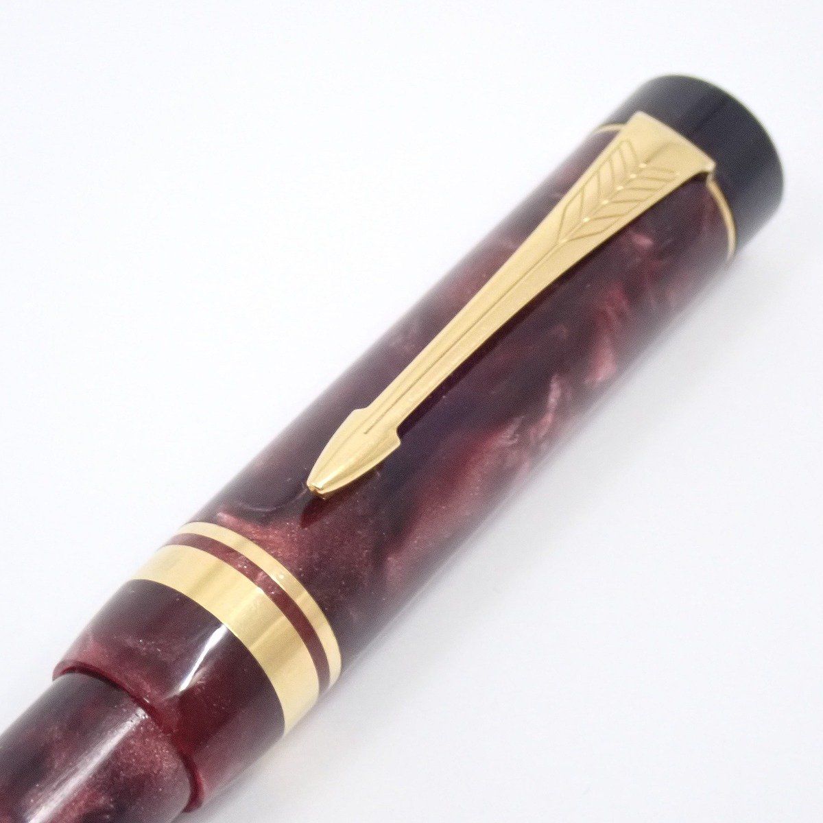 PARKER パーカー デュオフォールド ボールペン マーブルレッド 初期型