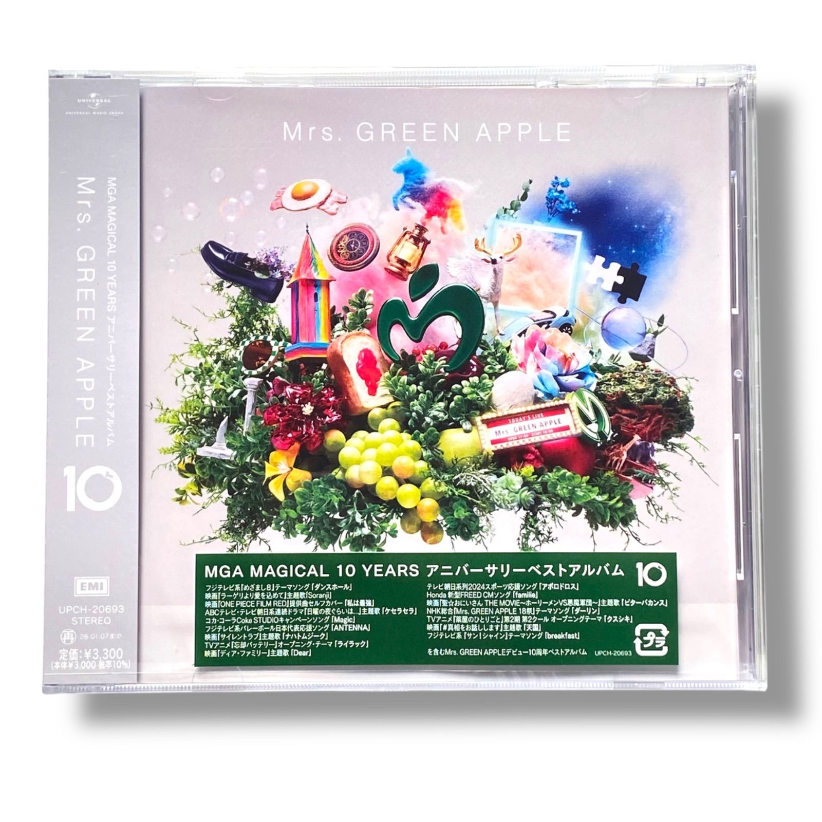 新品未使用 Mrs. GREEN APPLE 10＜通常盤＞ ユニバーサルミュージック