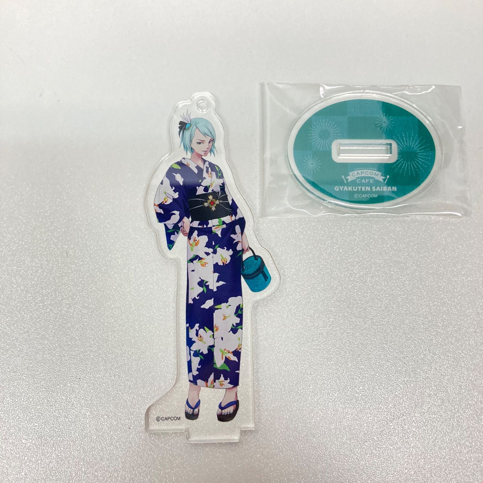 逆転裁判 狩魔冥 アクリルスタンドキーホルダー カプコンカフェ 夏祭り