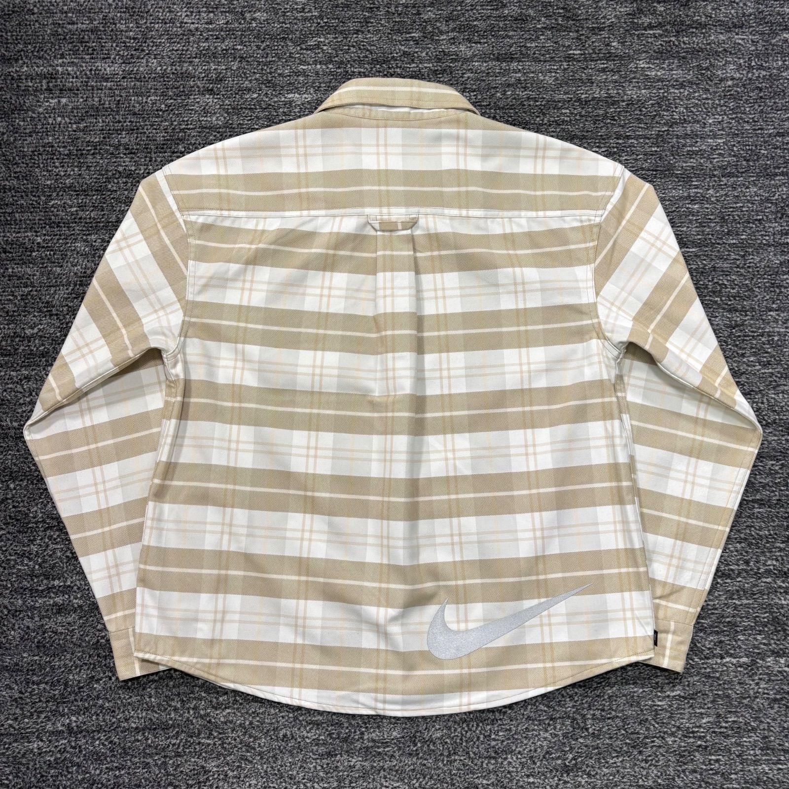 極美品 Nike SB x Eric Koston Flannl Btn Up Kos L/S Top Sail/Light