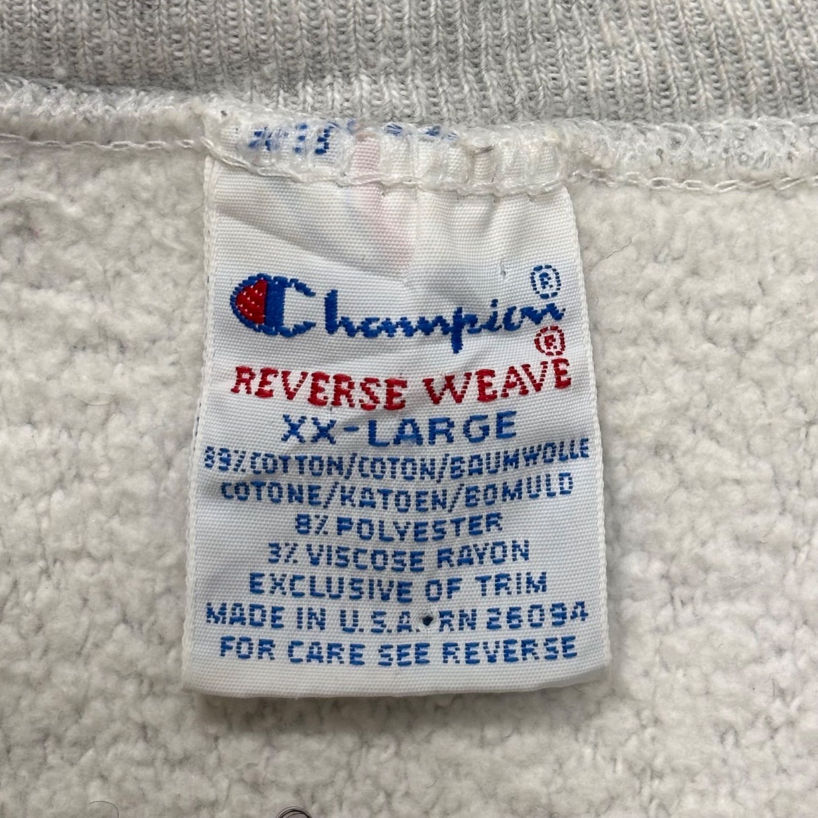 90年代 USA製 Champion REVERSE WEAVE YOUNG LIFE SWEATSHIRT XXL