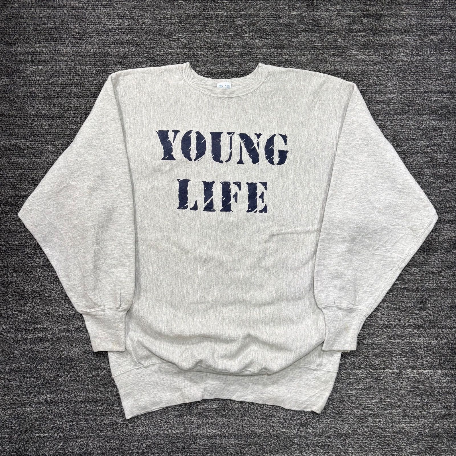 90年代 USA製 Champion REVERSE WEAVE YOUNG LIFE SWEATSHIRT XXL