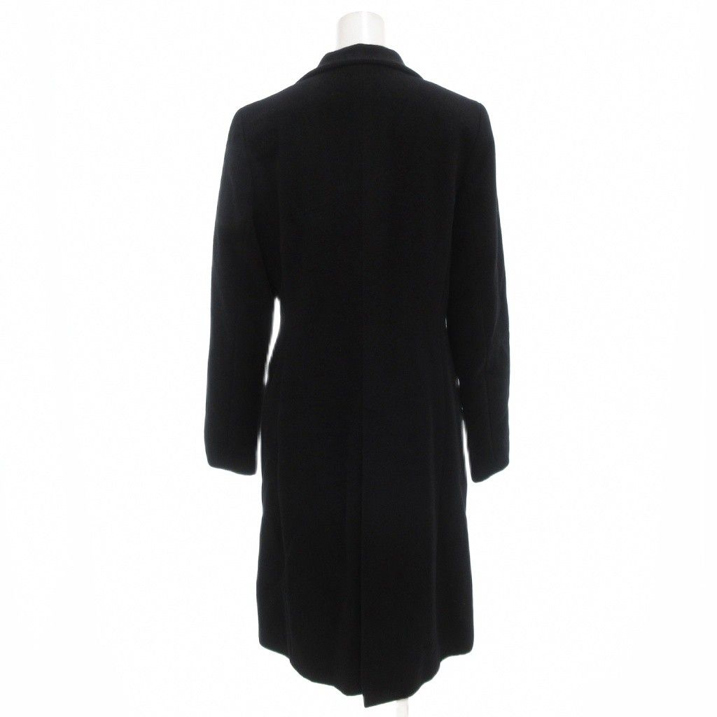 アナイ ANAYI ロングコート アンゴラ 36 黒 ブラック /UO □GY18