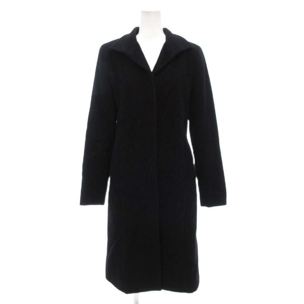 アナイ ANAYI ロングコート アンゴラ 36 黒 ブラック /UO □GY18