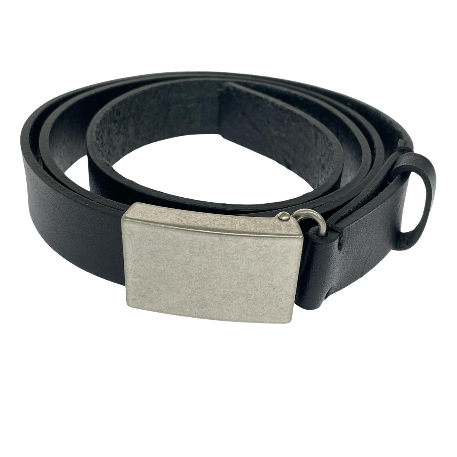 BELT LEATHER ssstein - (PINNED BUCKLE) | Leather Belt ⁄ BLACK