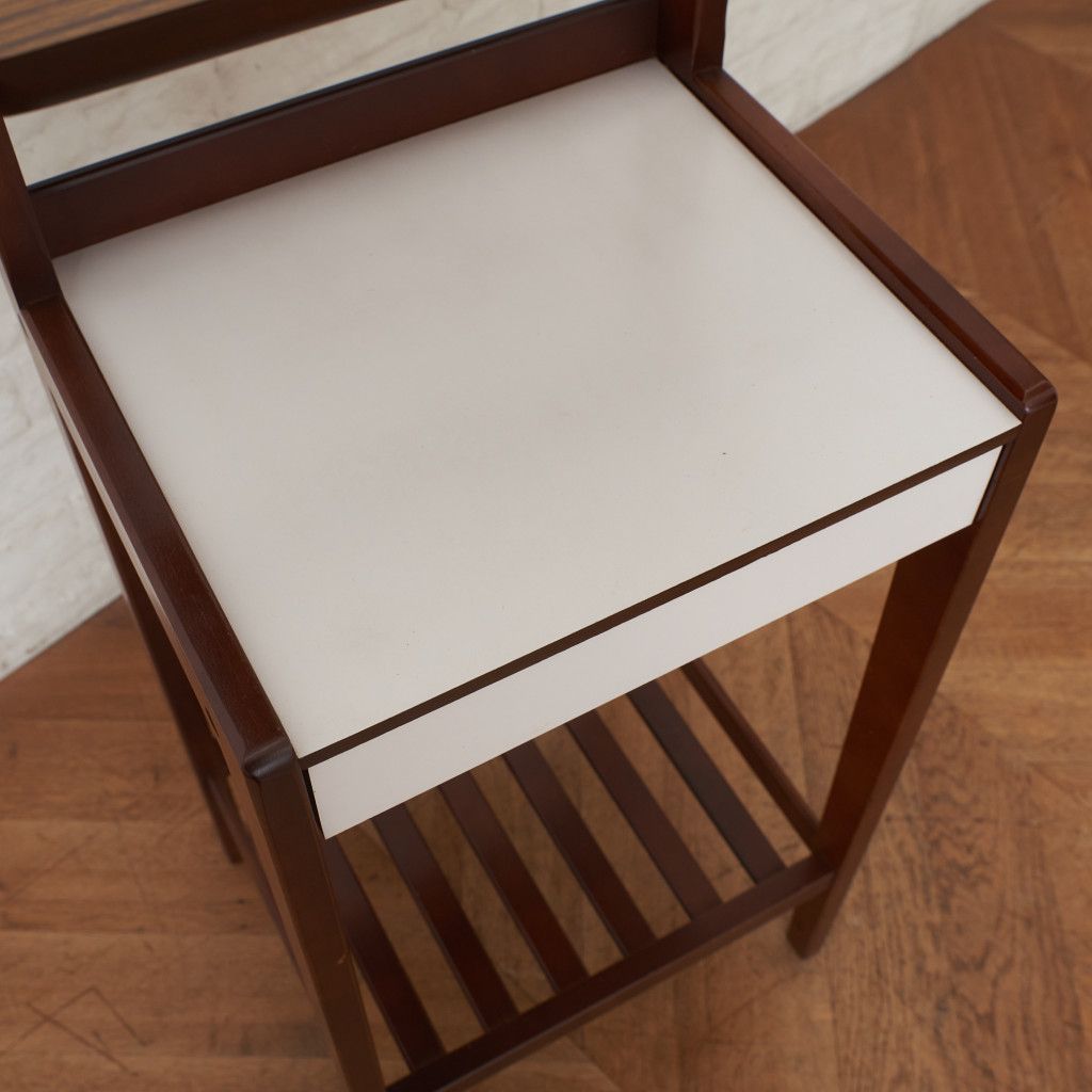 karimoku 60 年代 電話台 サイドテーブル 当時物 オールドカリモク