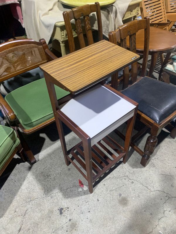 karimoku 60 年代 電話台 サイドテーブル 当時物 オールドカリモク