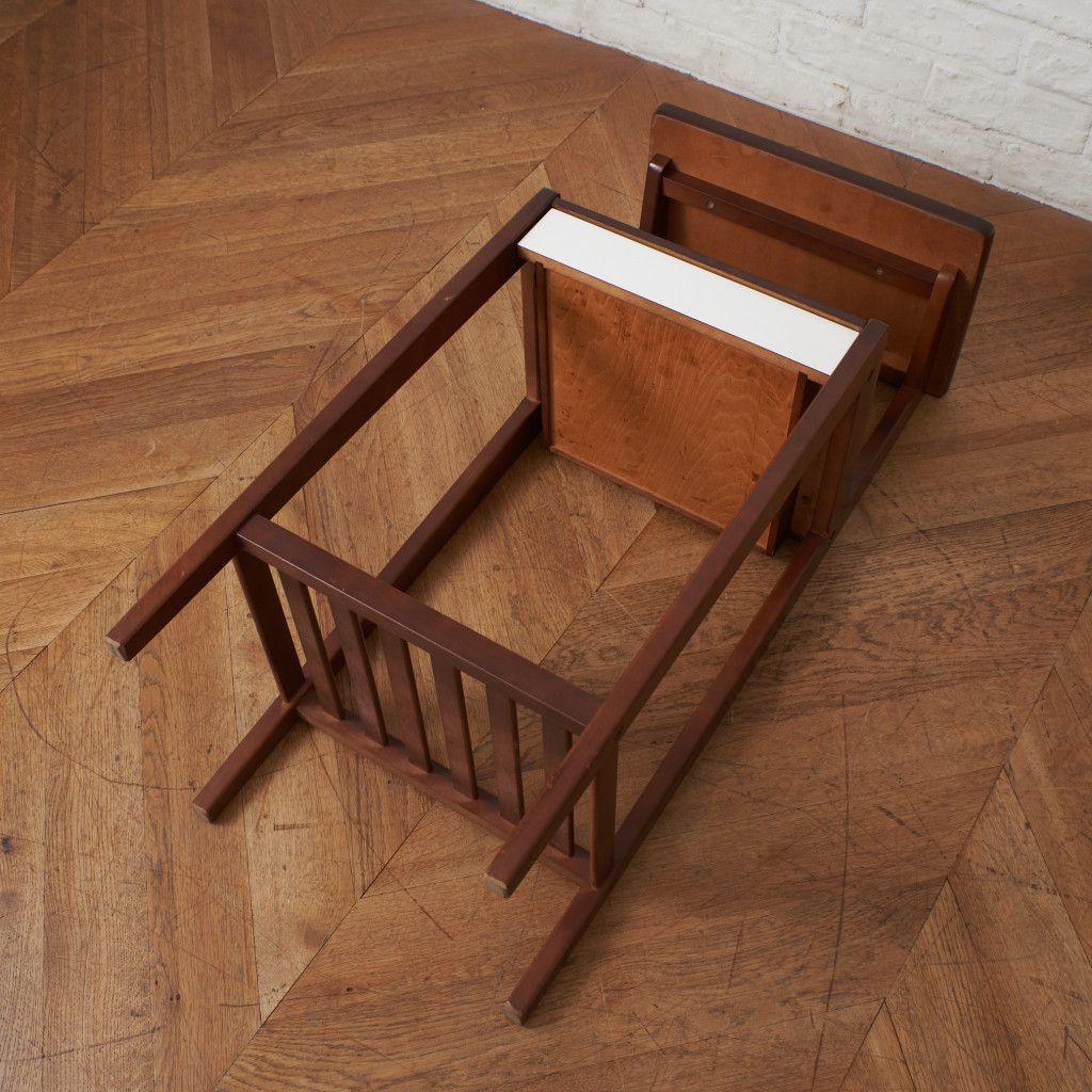 karimoku 60 年代 電話台 サイドテーブル 当時物 オールドカリモク