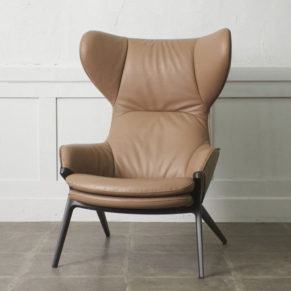 カッシーナ 395 P22 ラウンジチェア 本革 Patrick Norguet 1人掛け