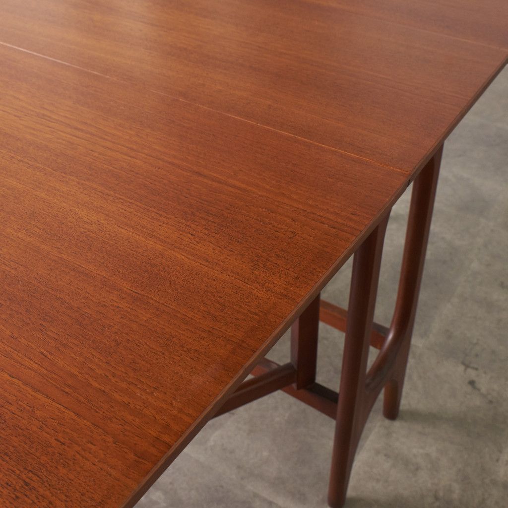 イギリス ヴィンテージ ドロップリーフテーブル チーク 北欧 スタイル