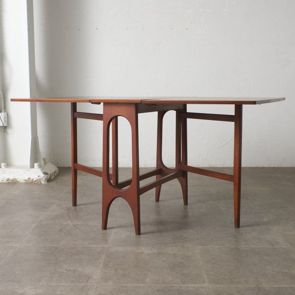 イギリス ヴィンテージ ドロップリーフテーブル チーク 北欧 スタイル