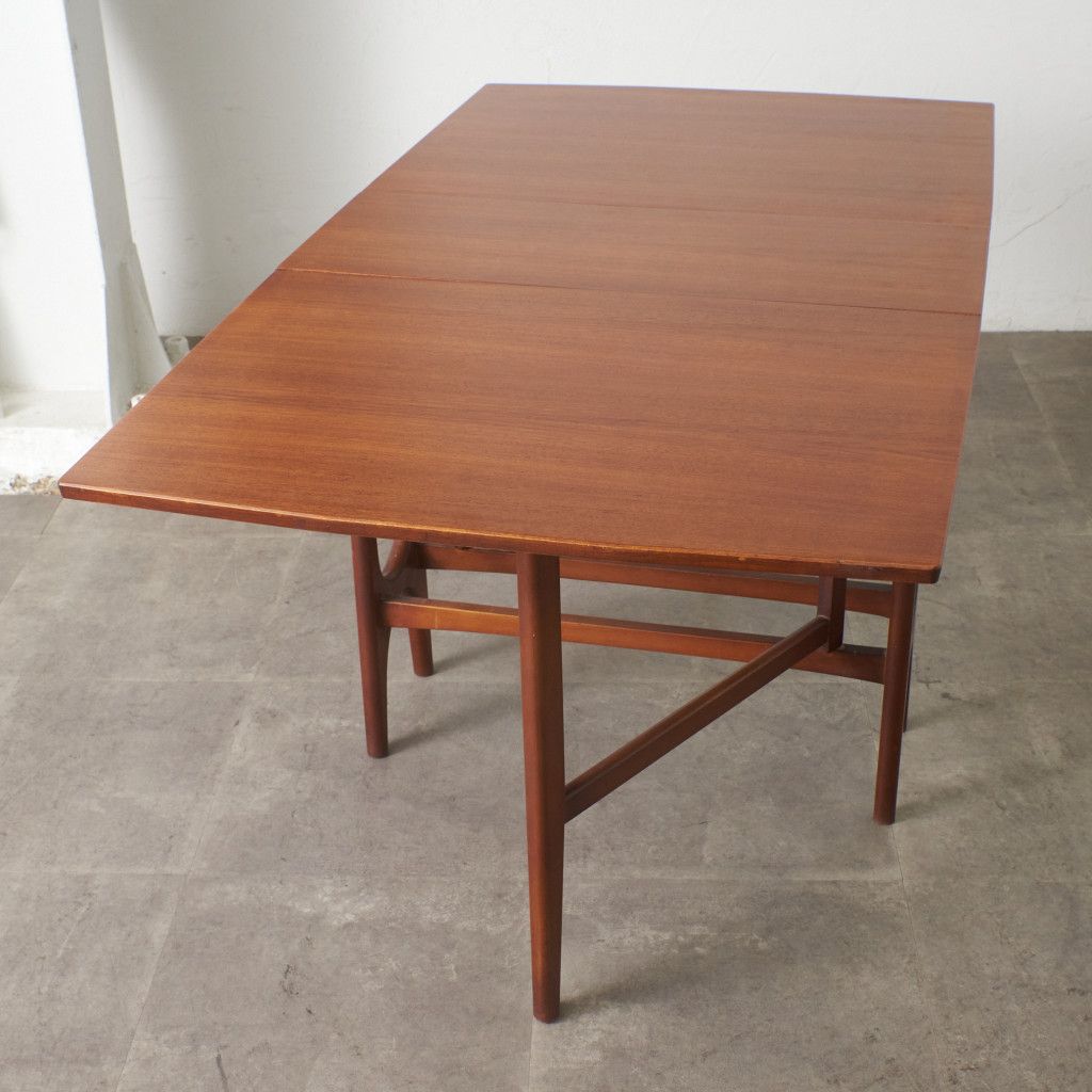 イギリス ヴィンテージ ドロップリーフテーブル チーク 北欧 スタイル