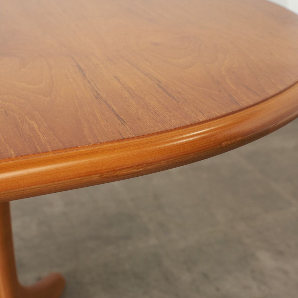 英国アンティークチーク古木オーバルテーブル/伸張式木製ダイニング机(89-158 英国 ヴィンテージ オーバル ダイニングテーブル エクステンション