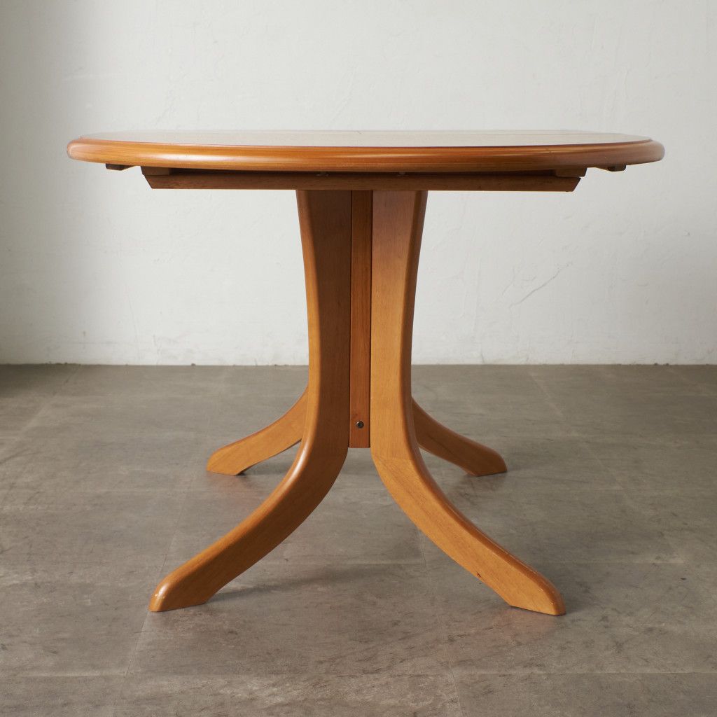 英国 ヴィンテージ オーバル ダイニングテーブル エクステンション