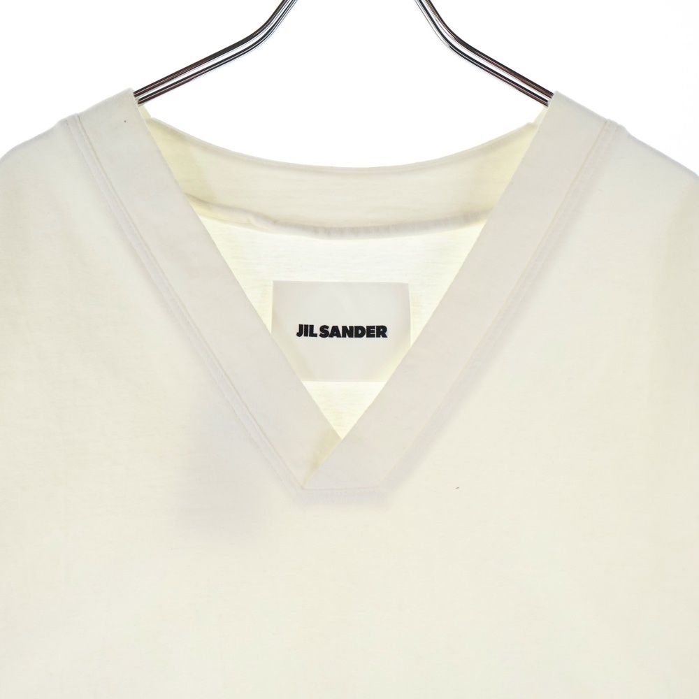JIL SANDER (ジルサンダー) 23SS Vネック 半袖Tシャツカットソー 