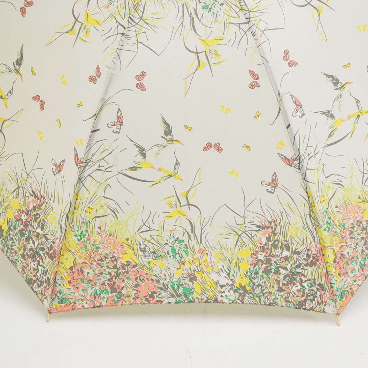 傘 manipuri マニプリ USED美品 日本製 高級 晴雨兼用 ボタニカル 鳥