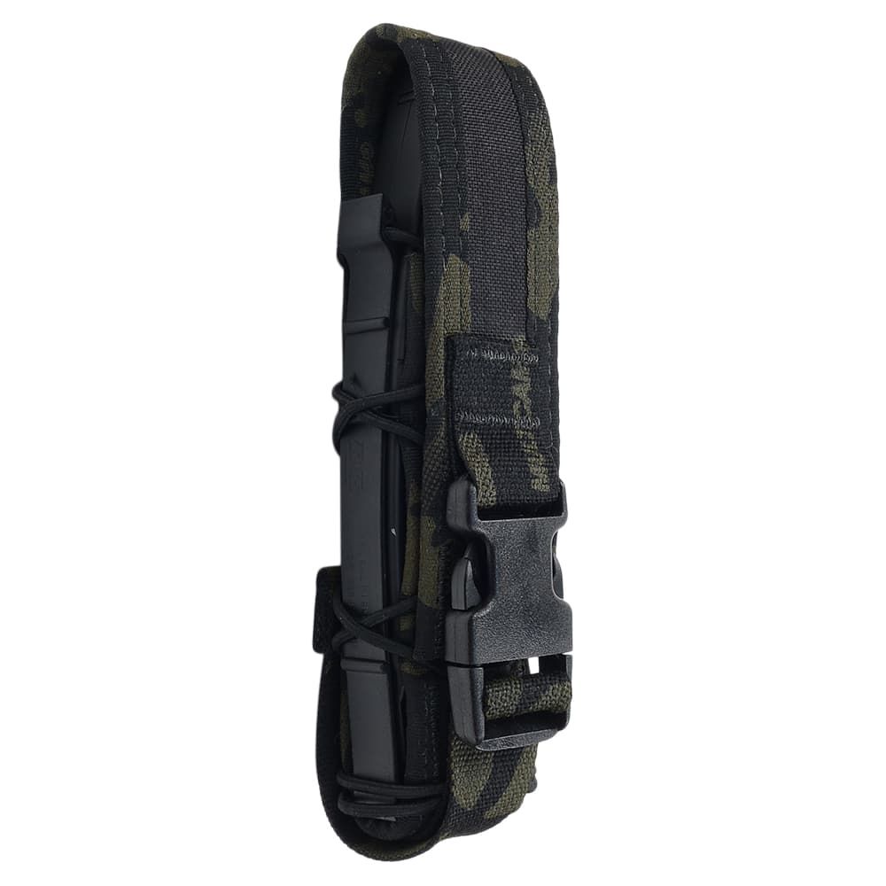 High Speed Gear SMGマガジンポーチ TACO フラップ付き MP 5|MP 7他18 EXC 0 マルチカムブラック