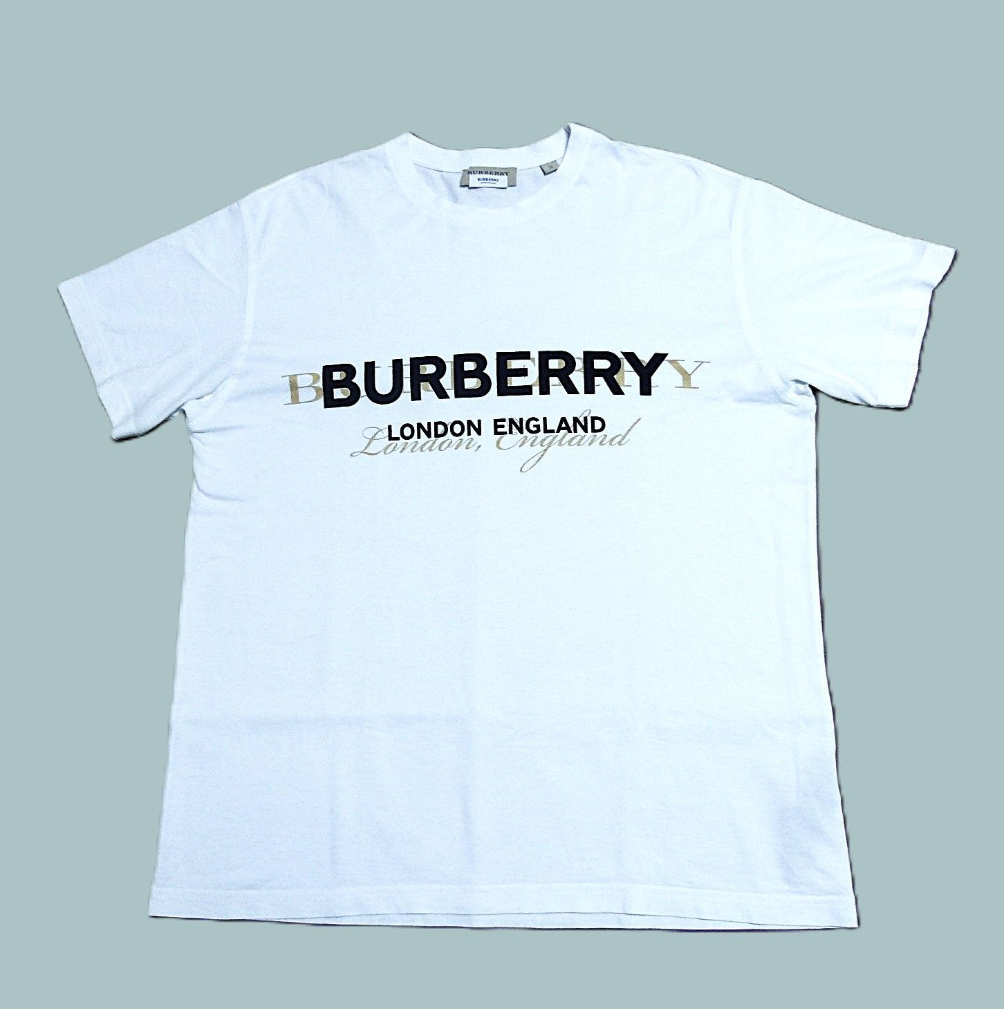BURBERRY LONDON ENGLAND メッセンジャーバッグ 肩掛け レディースファッション バーバリーロンドンイングランド BURBERRY LONDON ENGLAND 半袖Tシャツ サイズXL - 黒 メンズ 21AW/ロケーションプリント/オーバーサイズ