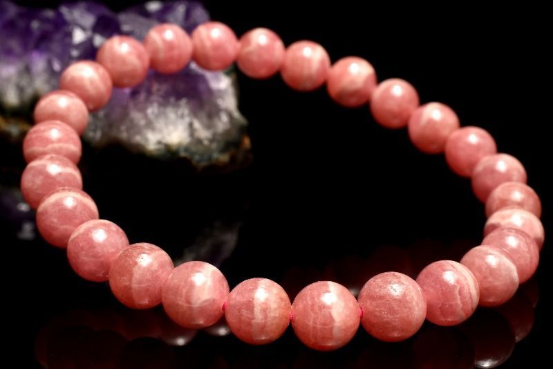 インカローズ アルゼンチン 2A + ブレスレット 1点物】AA☆アルゼンチン産 インカローズ 7mm ブレスレット