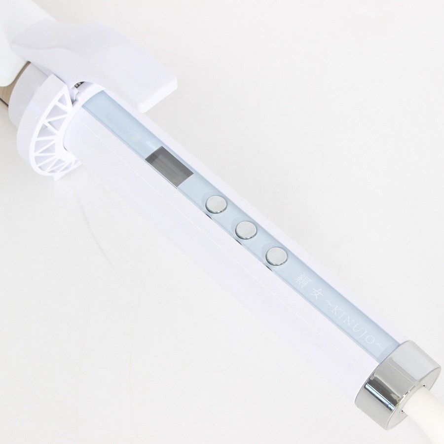 美品】KINUJO CURL IRON KC38N ホワイト カールヘアアイロン