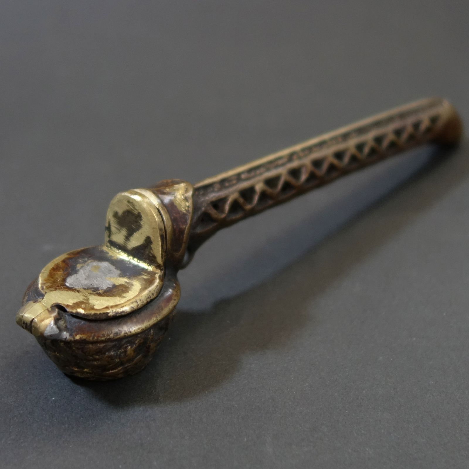 骨董逸品【矢立✕4点 真鍮製 装飾】 矢立 書道具 骨董 古美術