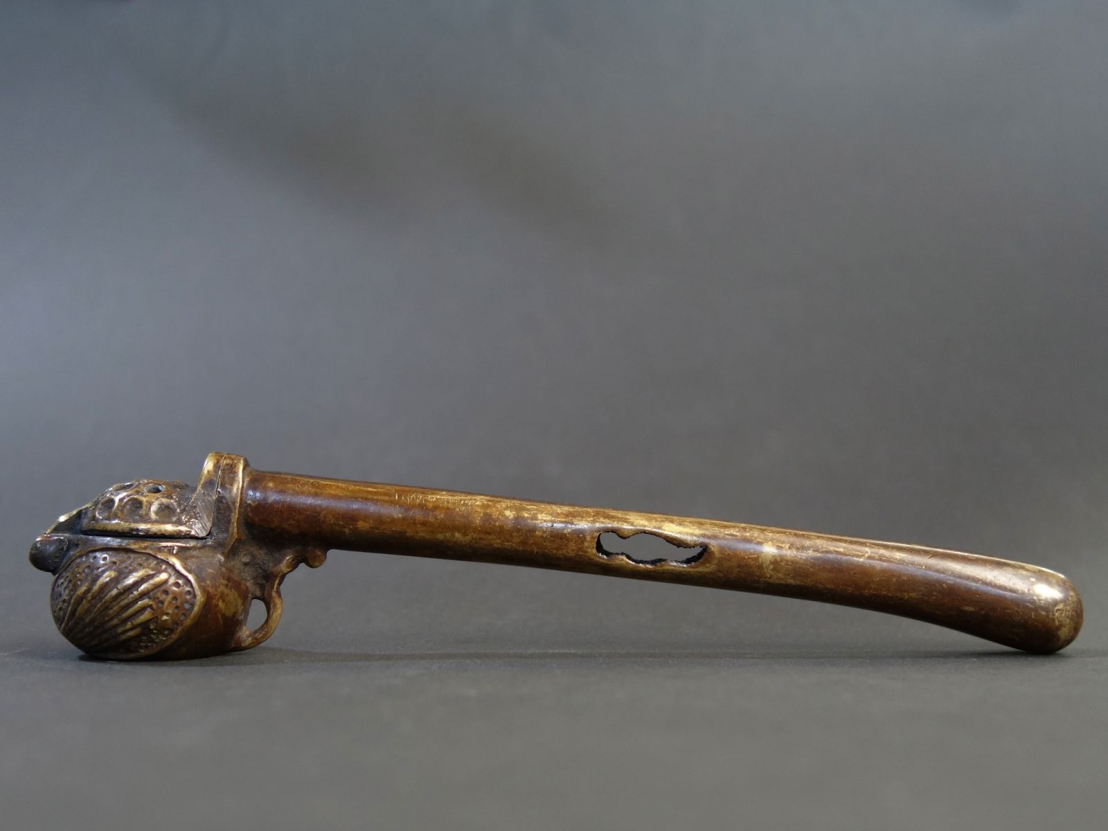 骨董逸品【矢立✕4点 真鍮製 装飾】 矢立 書道具 骨董 古美術