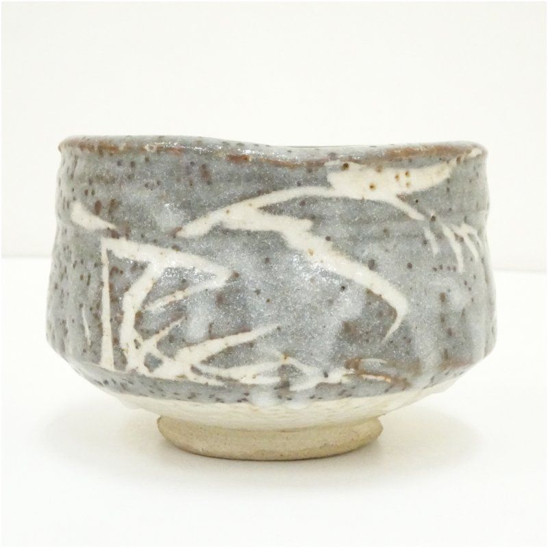 桂山造 鼠志野茶碗（共箱） 茶道 抹茶 おしゃれ 抹茶茶碗 抹茶碗 和