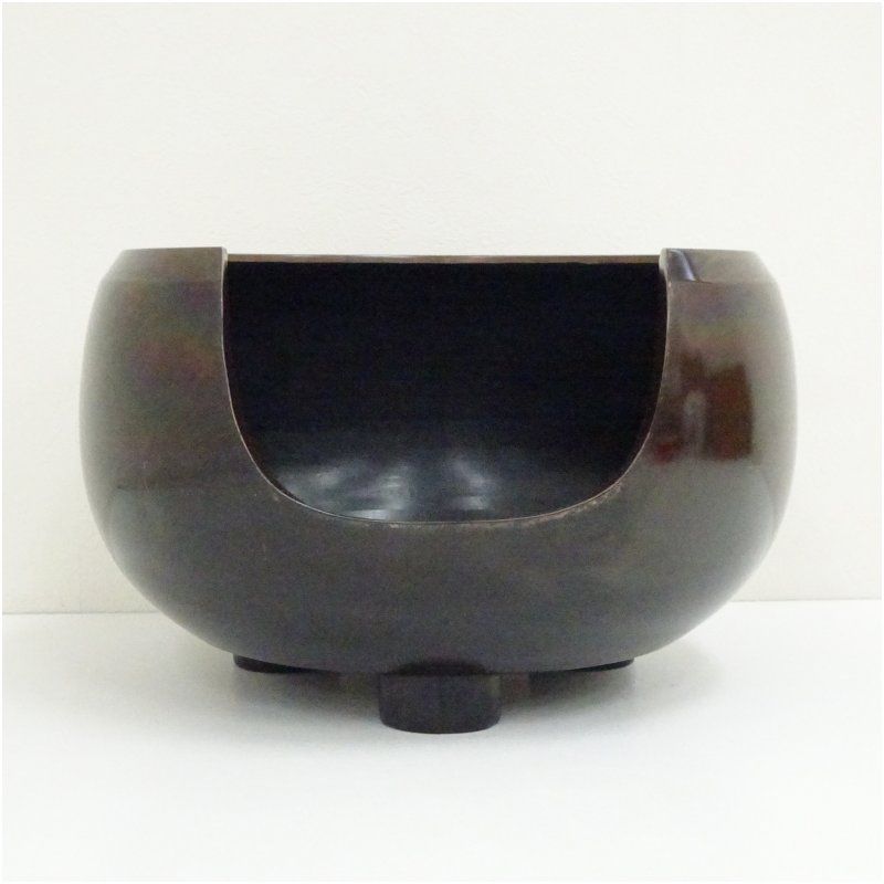 金森紹栄造 唐銅風炉（共箱） 茶道 茶道具 おしゃれ 茶器 湯沸かし