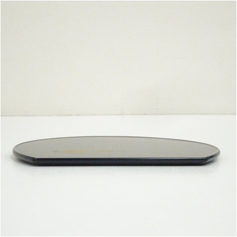 米永造 梅蒔絵半月銘々皿5客 共箱 茶器 菓子器 おしゃれ 和菓子 干菓子 主菓子 茶道 茶道具 お茶 小皿 骨董 茶会 抹茶 プレート 秋冬 調理器具セット 菓器 菓子入れ 