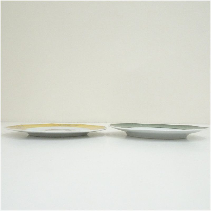 HERMES エルメス ワイヤーフォックステリア 八角プレート2客 食器