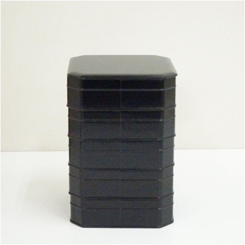 塗師 川瀬表完造 黒一閑塗五十縁高（共箱） 茶器 おしゃれ 和食 料理